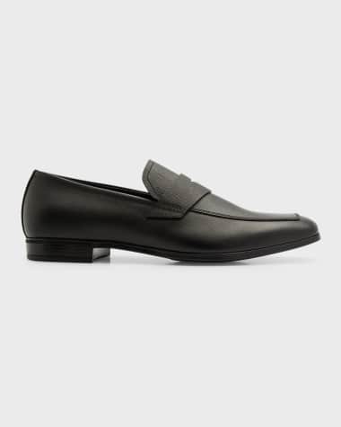 Prada Saffiano Leather Penny Loafer