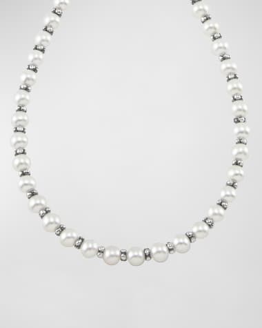 LAGOS Kinder Sterling Silver & Pearl Necklace
