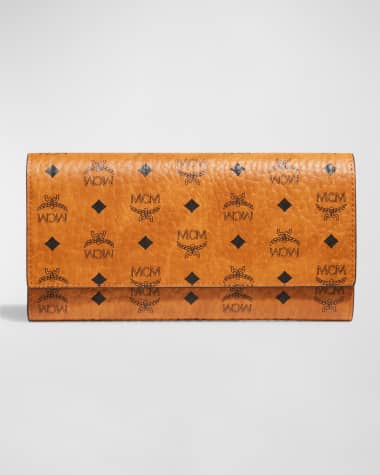 MCM Color Visetos Large Tri-Fold Wallet