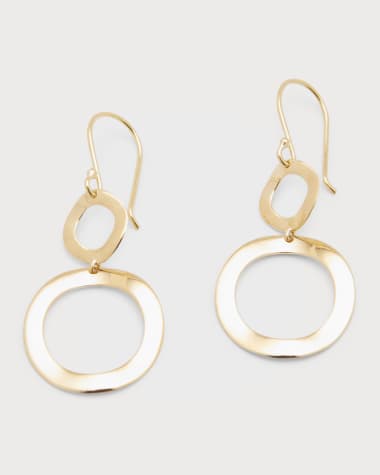 Ippolita Mini Snowman Earrings in 18K Gold