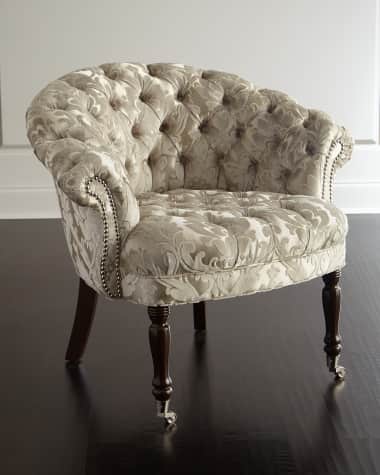 Haute House Taupe Sausalito Tufted Chair
