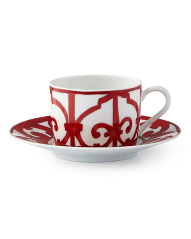 Hermes Balcon du Guadalquivir Tea Cup & Saucer