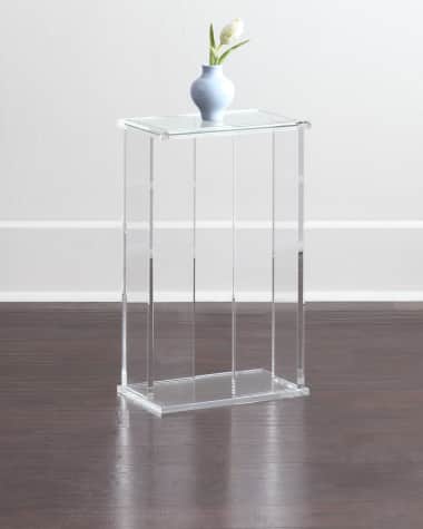 Interlude Home Chase Acrylic End Table