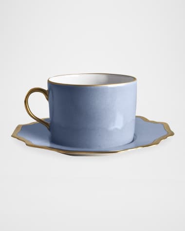 Anna Weatherley Anna's Palatte Sky Blue Tea Saucer