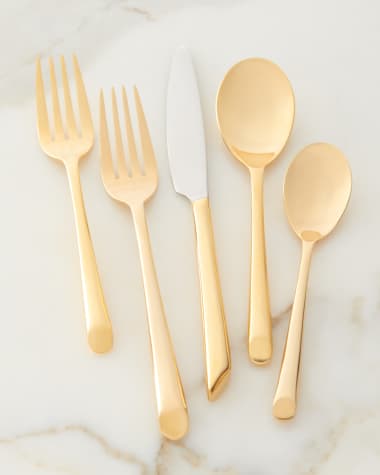 Towle Silversmiths 20-Piece Living Wave Flatware Service