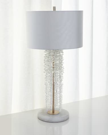 John-Richard Collection Cascading Crystal Waterfall Table Lamp