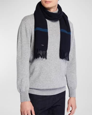 Loro Piana Men's Striped Cashmere Scarf