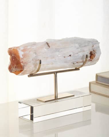 John-Richard Collection Gallery-Displayed Selenite Log