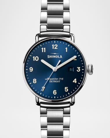 Shinola Men's The Canfield Stainless Steel Bracelet Watch, 43mm