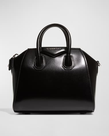 Shop Givenchy Micro Antigona Bag in Laminated Leather