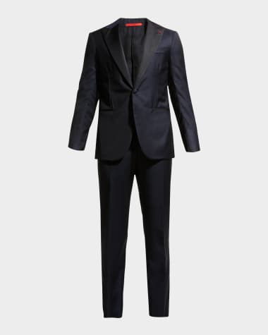 Isaia Two-Piece Tuxedo Suit, Navy