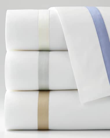 Matouk 600 Thread Count Lowell Pillowcase, Standard Case