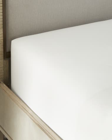 Sferra Grande Hotel Queen Solid White Fitted Sheet