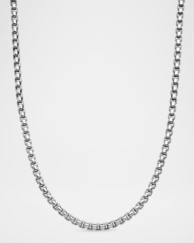 David Yurman Men's Box Chain Necklace in Silver, 5.2mm, 22"L