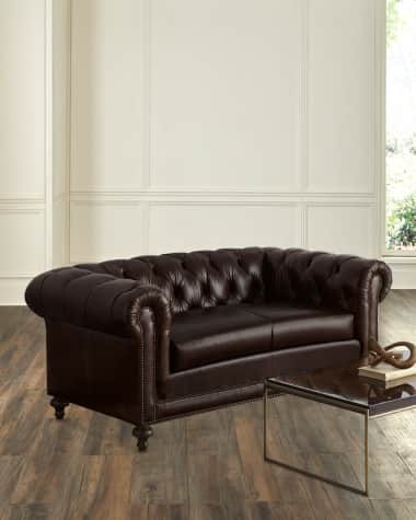 Massoud Davidson 69" Two-Cushion Chesterfield Sofa