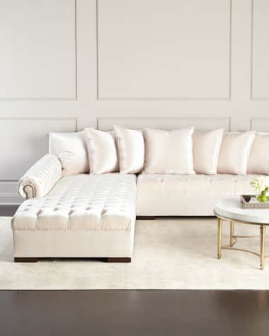 Haute House Divine Tufted Left-Chaise Sectional, 116"