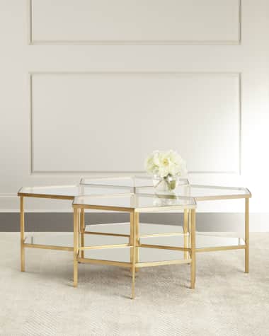 Global Views Bethal Hexagon Coffee Table