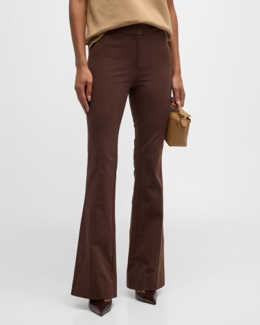Pantalon évasé Derek Lam 10 Crosby - Taille 4 - Coton élasthanne - Neuf Avec étiquettes - Violet