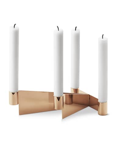 Georg Jensen Urkiola Brass-Colored Candleholder