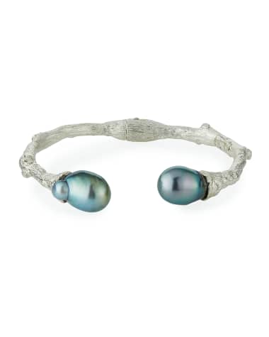 K Brunini Twig & 12mm Tahitian Pearl Cuff