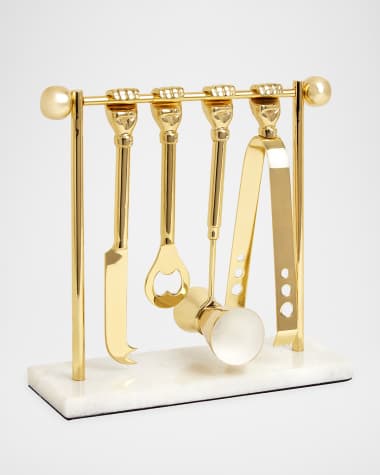 Jonathan Adler Barbell Barware Set