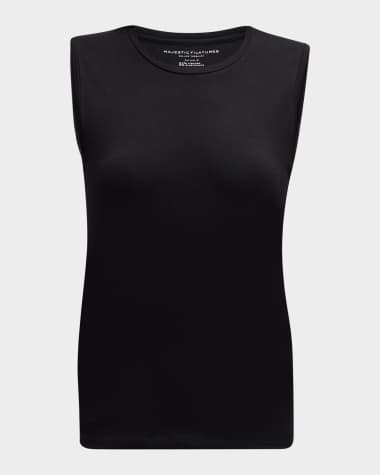 Majestic Filatures Soft Touch Sleeveless Crew