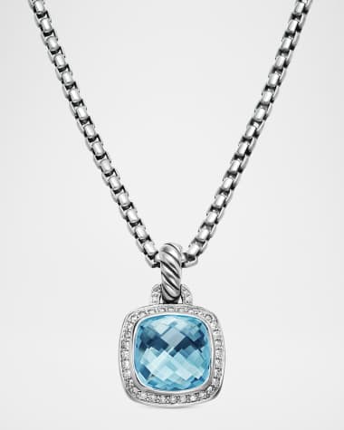 David Yurman Albion Pendant with Diamonds in Silver, 15.3mm
