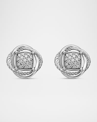 David Yurman Infinity Earrings with Diamonds
