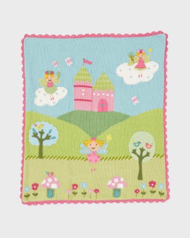 Art Walk Kids' Enchanted Castle Scalloped Blanket