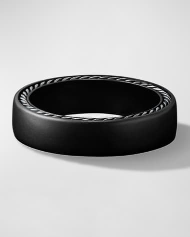 David Yurman Men's Streamline Band Ring in Titanium, 6mm