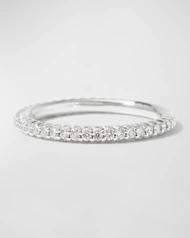 Roberto Coin Micro Pave Diamond Eternity Ring in 18K Gold