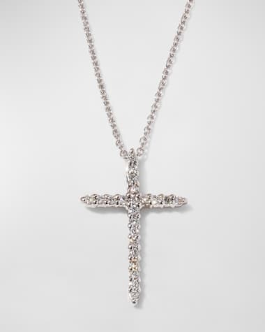 Roberto Coin Cross Necklace with Diamonds