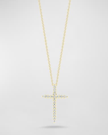 Roberto Coin Cross Necklace with Diamonds