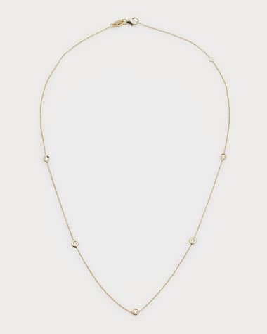 Roberto Coin 18k Gold Diamond Station Necklace