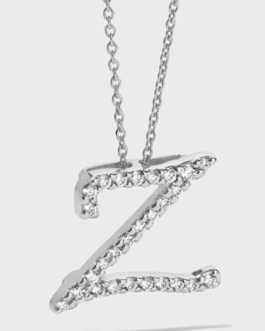 Roberto Coin Diamond Initial Necklace