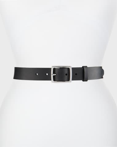 Rag & Bone Boyfriend Belt Leather, Black