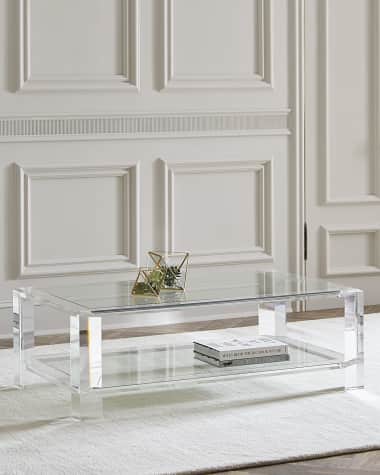 Interlude Home Surrey Acrylic Cocktail Table