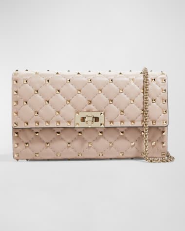 Valentino Garavani Quilted Rockstud Spike Chain Shoulder Bag