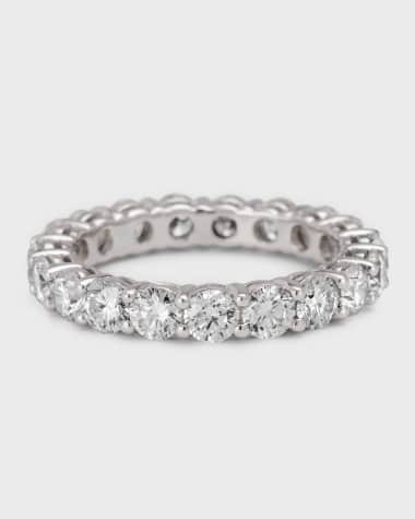 Neiman Marcus Diamonds Platinum Diamond Eternity Band Ring, 3.04tcw