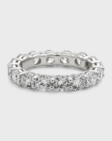 Neiman Marcus Diamonds Platinum Round Diamond Eternity Ring, Size 6 3/4, 4.00tcw