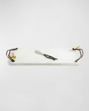 Michael Aram Butterfly Ginkgo Small Cheese Board with Knife