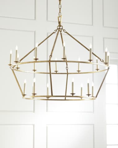 Visual Comfort Signature Darlana Large Two-Tiered Ring Chandelier