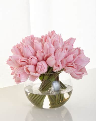 John-Richard Collection Pink Tulip Faux Floral