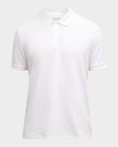 Vince Classic Slub Cotton Polo Shirt