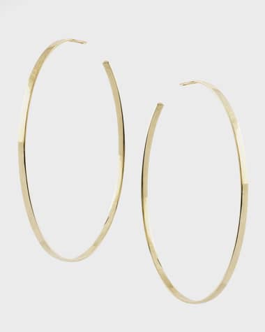LANA Large Sunrise Hoop Earrings in 14K Gold