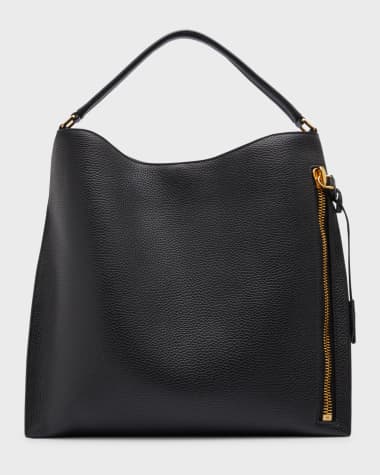 TOM FORD Alix Hobo Large in Grained Leather