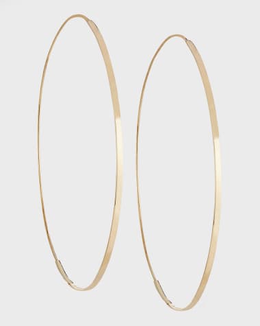 LANA Flat Magic 14K Hoop Earrings