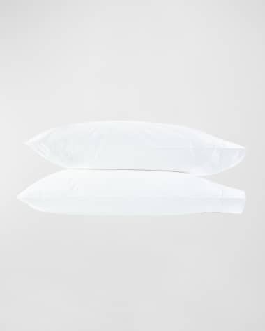 Matouk Two Scallops Embroidered 350 Thread Count Pillowcases, KING CASE