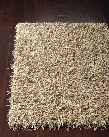 Nourison Bohdi Leather Shag Rug, 3' x 5'
