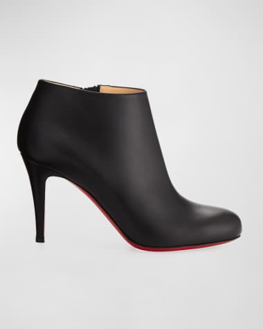 Christian Louboutin Belle Leather Red-Sole Ankle Boots